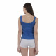 Vink Women's Cotton Camisole Blue with V Neck